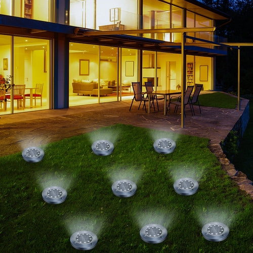 Solar Powered Buried LED Pathway Lights