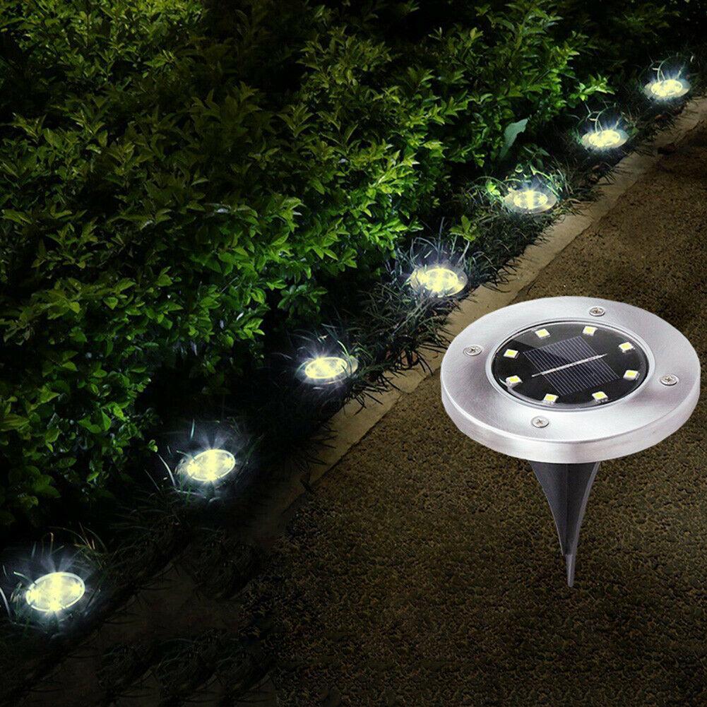 Solar Powered Buried LED Pathway Lights