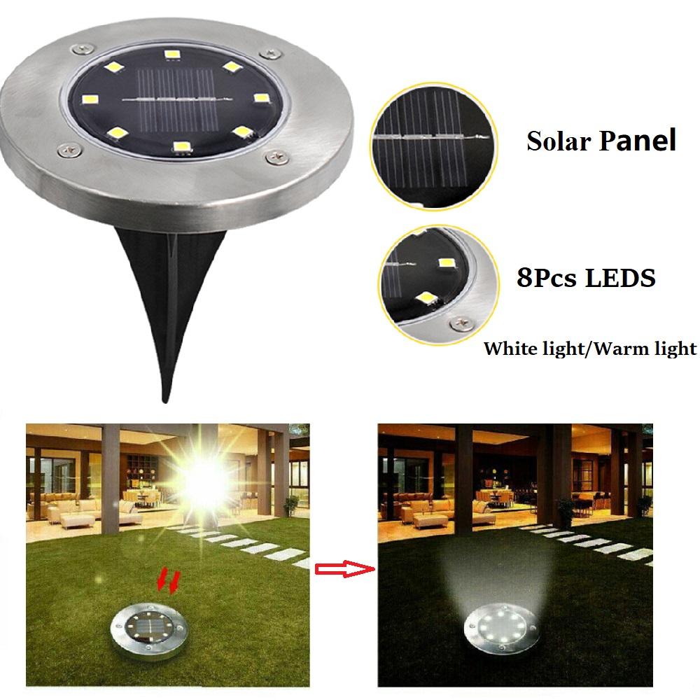 Solar Powered Buried LED Pathway Lights