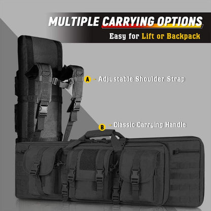 Double Long Soft Rifle Case & Multi-Function Long Gun Case