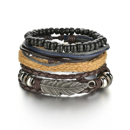 Mens Modern Multilayered Bracelet