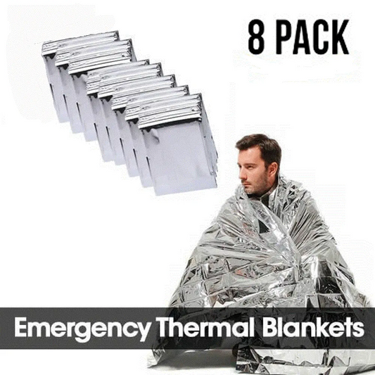 8 Pack Emergency Survival Blanket