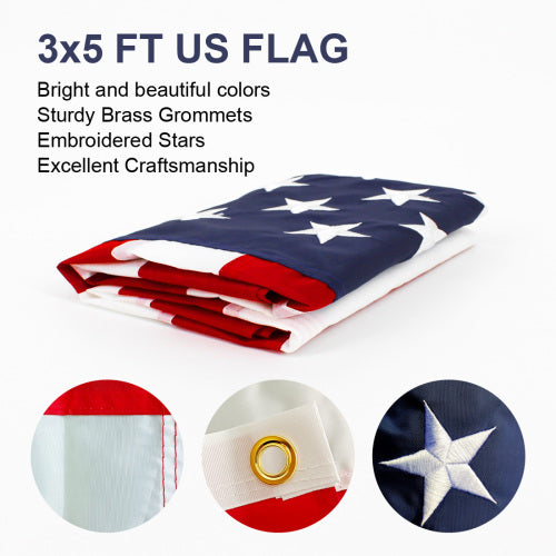 Polyester American Outdoor USA Flags